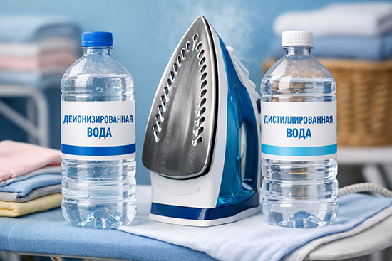 Деионизированная и дистиллированная вода: в чем разница и что лучше для утюга
